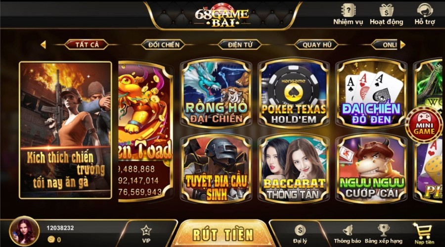 Có đa dạng các thể loại game hấp dẫn cho người chơi